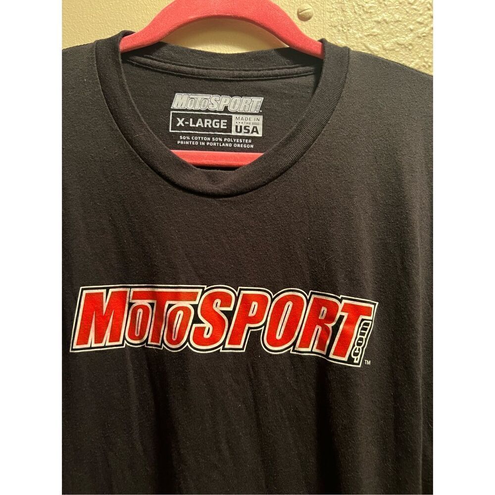 Motosport Men’s Black T-Shirt Size XL - Picture 4 of 5